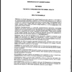 Memorandum of Understanding between the OIE and HealthforAnimals