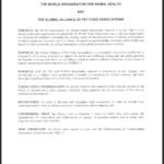 Memorandum of Undersatnding with the World Allinace of Pet Food Associations (GAPFA)