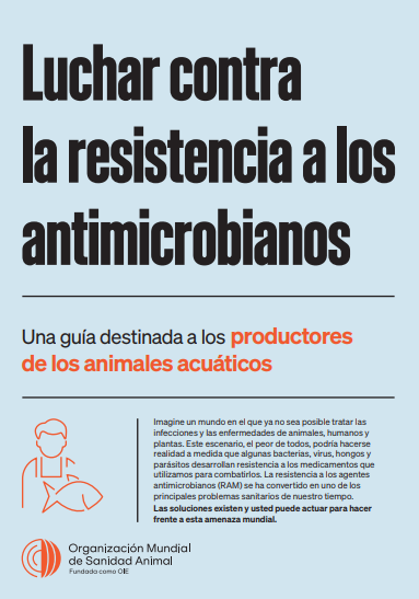 WOAH Directrice_Luchar contra la resistencia a los antimicrobianos: Una guía destinada a losproductores de los animales acuáticos